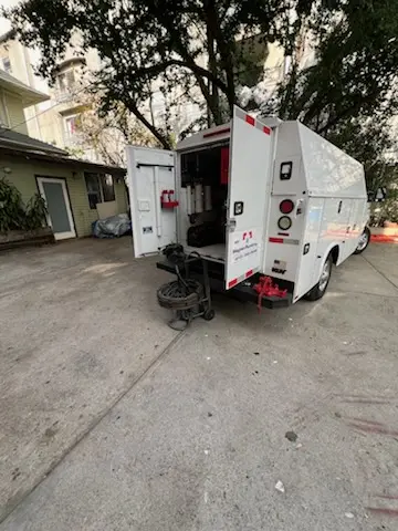 Magnet Plumbing service vehicle on-site for Water Heater Repair in Malibu Bowl